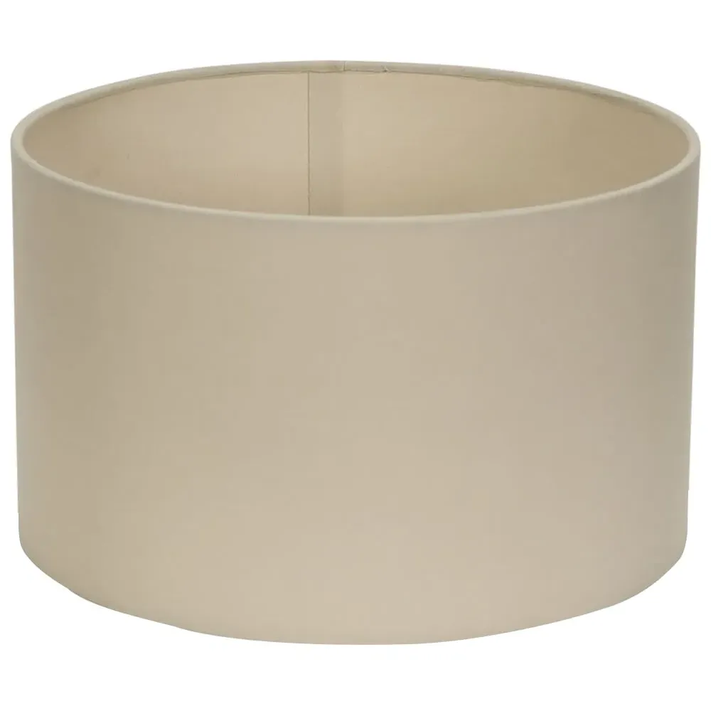 Reni 25cm Drum Ceiling Lamp Shade - Cream, Fabric image