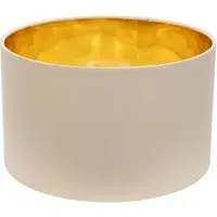 Reni 25cm Drum Ceiling Lamp Shade with Gold Inner - Natural