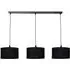 Reni 3 Drop Bar Ceiling Light - Black