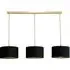 Reni 3 Drop Bar Ceiling Light - Black, Gold
