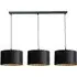 Reni 3 Drop Bar Ceiling Light - Black, Gold