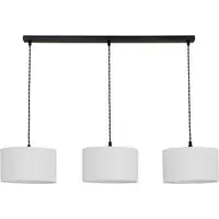 Reni 3 Drop Bar Ceiling Light - Black, Grey