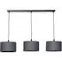 Reni 3 Drop Bar Ceiling Light - Charcoal, Black