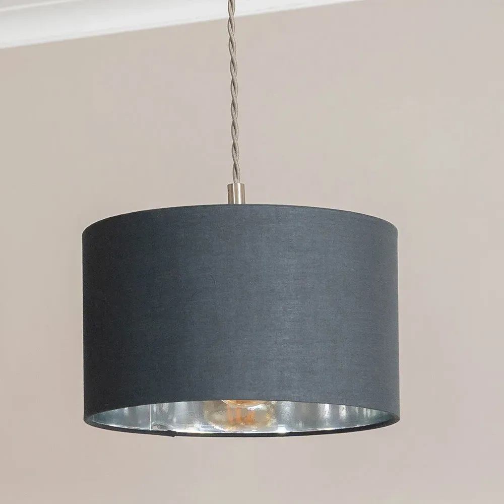 Reni 3 Drop Bar Ceiling Light - Charcoal, Chrome