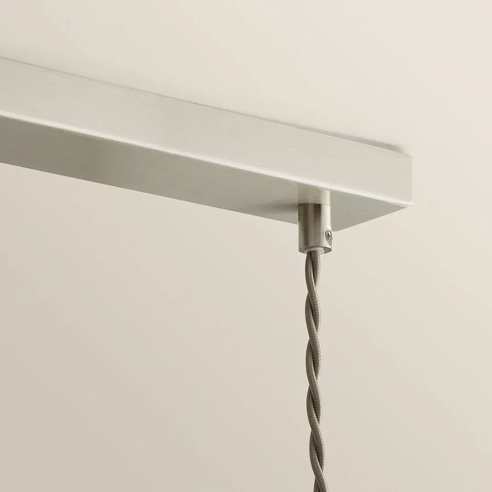 Reni 3 Drop Bar Ceiling Light - Charcoal, Chrome