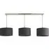 Reni 3 Drop Bar Ceiling Light - Charcoal, Chrome