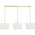 Reni 3 Drop Bar Ceiling Light - Cream, Gold