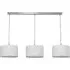 Reni 3 Drop Bar Ceiling Light - Grey, Chrome