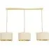 Reni 3 Drop Bar Ceiling Light - Natural, Gold