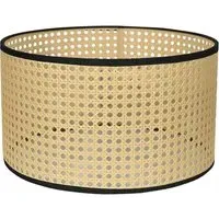 Reni 35cm Drum Ceiling Lamp Shade - Cream, Cane