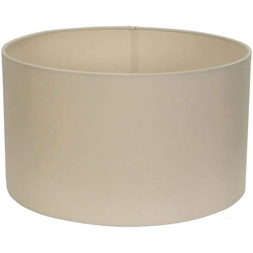 Reni 35cm Drum Ceiling Lamp Shade - Cream, Fabric