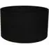 Reni 45cm Drum Ceiling Lamp Shade - Black, Fabric