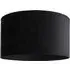 Reni 45cm Drum Ceiling Lamp Shade - Black, Velvet