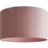 Reni 45cm Drum Ceiling Lamp Shade - Blush, Velvet