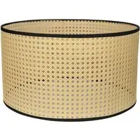Reni 45cm Drum Ceiling Lamp Shade - Cream, Cane