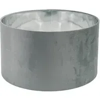 Reni 45cm Drum Ceiling Lamp Shade - Grey, Velvet