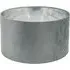 Reni 45cm Drum Ceiling Lamp Shade - Grey, Velvet
