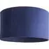 Reni 45cm Drum Ceiling Lamp Shade - Navy, Velvet