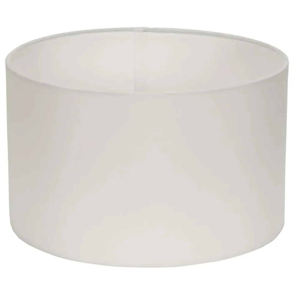 Reni Drum Ceiling Lamp Shade 25cm - White, Fabric image