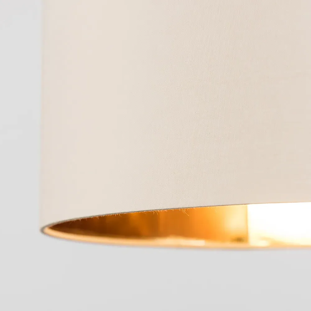 Reni Drum Ceiling Lamp Shade - Beige, Fabric