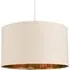 Reni Drum Ceiling Lamp Shade - Beige, Fabric