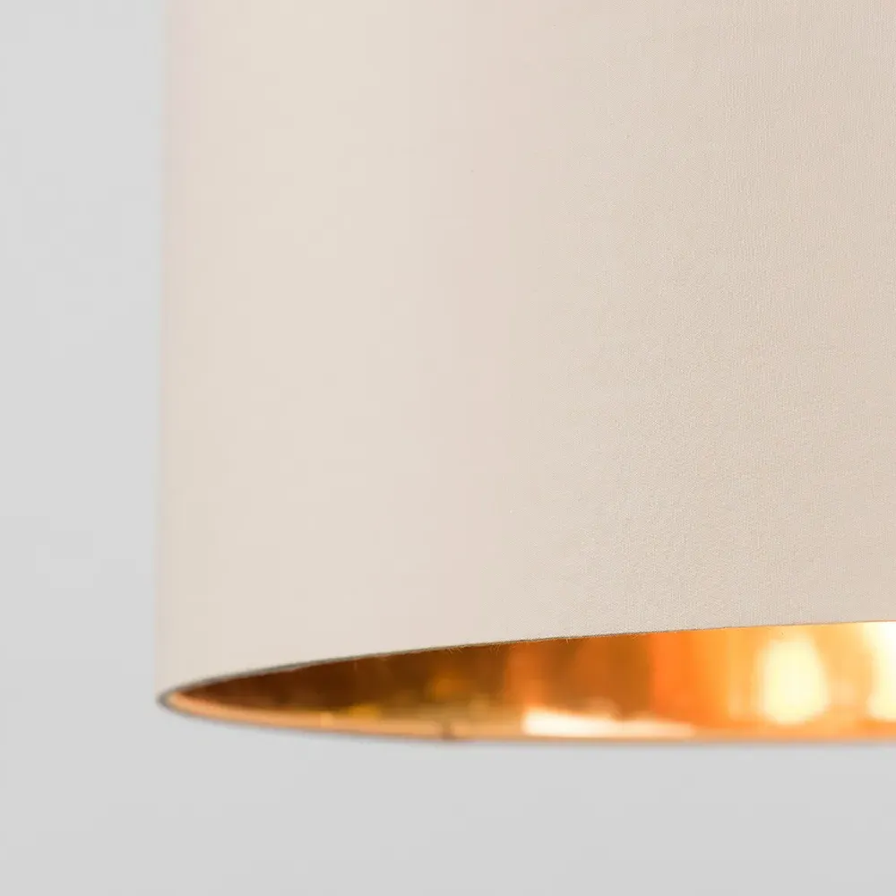 Reni Drum Ceiling Lamp Shade - Beige, Fabric