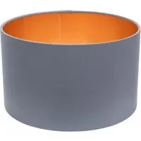 Reni Drum Ceiling Lamp Shade - Grey, Fabric