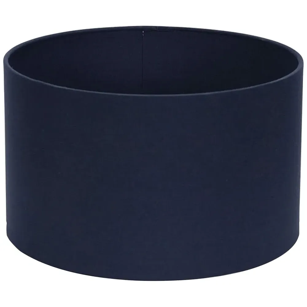 Reni Drum Ceiling Lamp Shade - Navy, Fabric