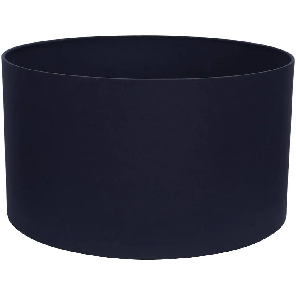 Reni Drum Ceiling Lamp Shade - Navy, Fabric