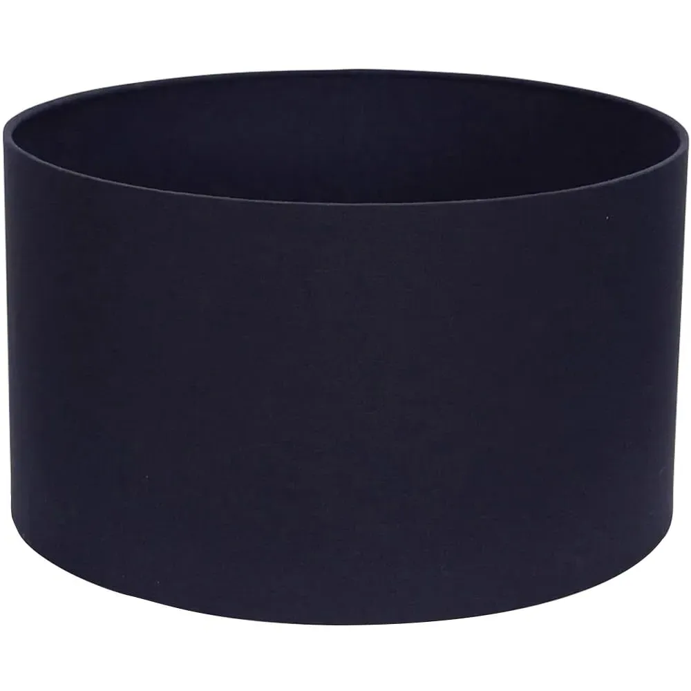 Reni Drum Ceiling Lamp Shade - Navy, Fabric