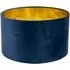 Reni Drum Ceiling Lamp Shade - Navy, Velvet