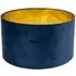 Reni Drum Ceiling Lamp Shade - Navy, Velvet