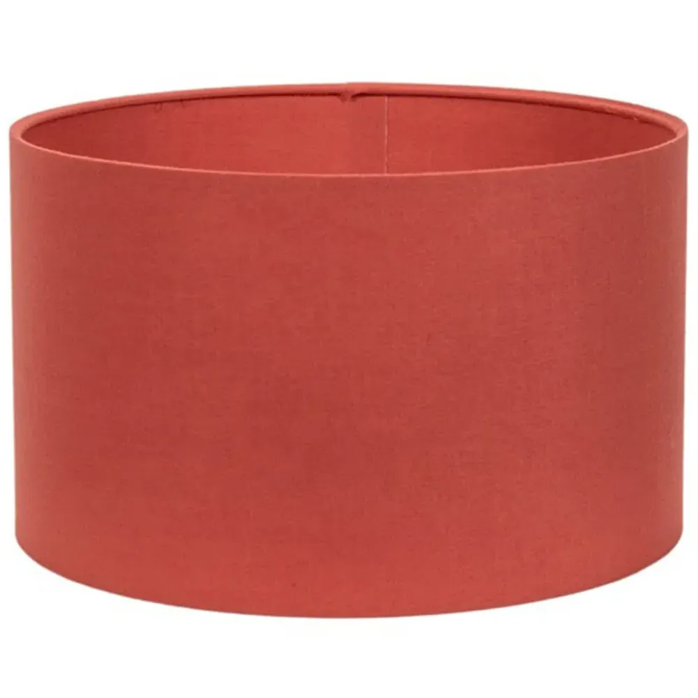 Reni Drum Ceiling Lamp Shade - Rust, Fabric image