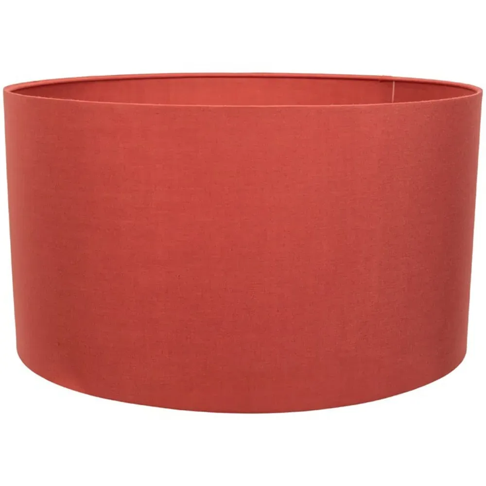 Reni Drum Ceiling Lamp Shade - Rust, Fabric