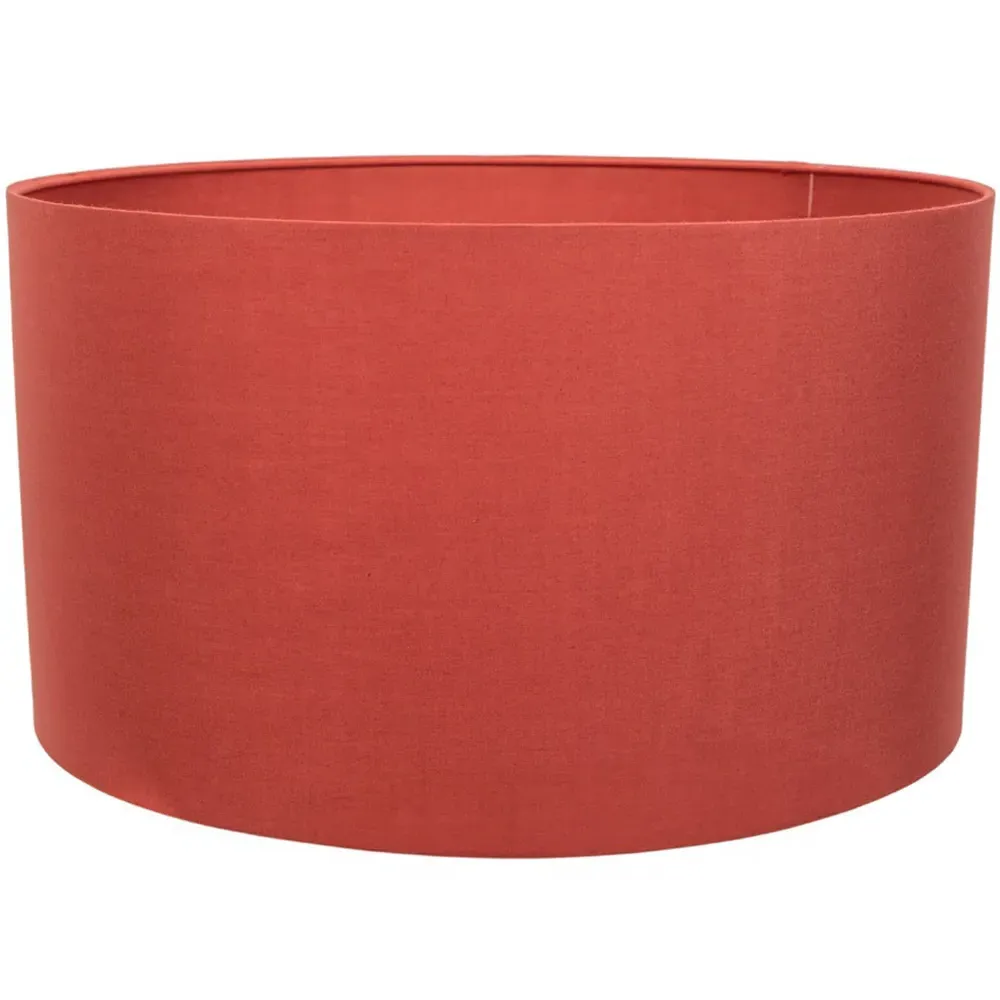 Reni Drum Ceiling Lamp Shade - Rust, Fabric