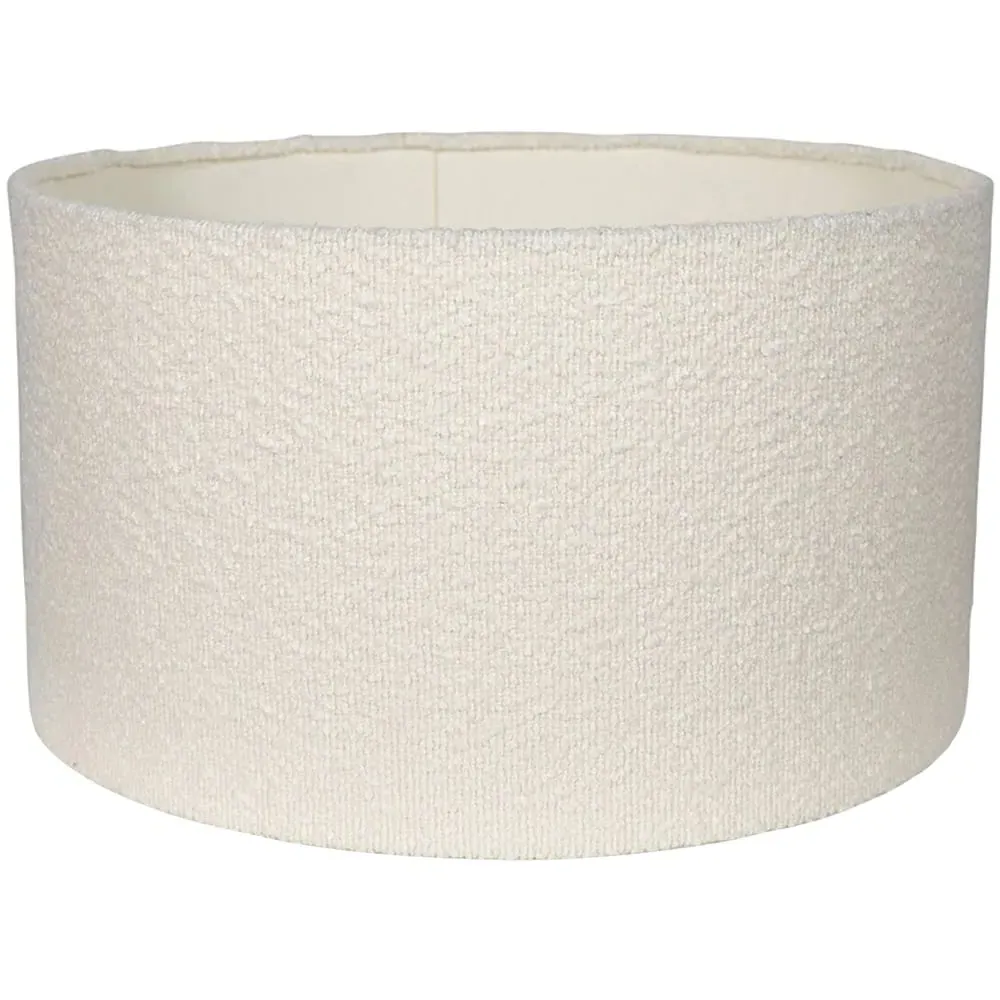 Reni Large Drum Lamp Shade - Cream, Boucle