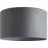 Reni Large Drum Lamp Shade - Grey, Velvet