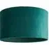 Reni Medium Drum Ceiling Lamp Shade - Forest Green, Velvet