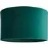 Reni Small Drum Ceiling Lamp Shade - Forest Green, Velvet
