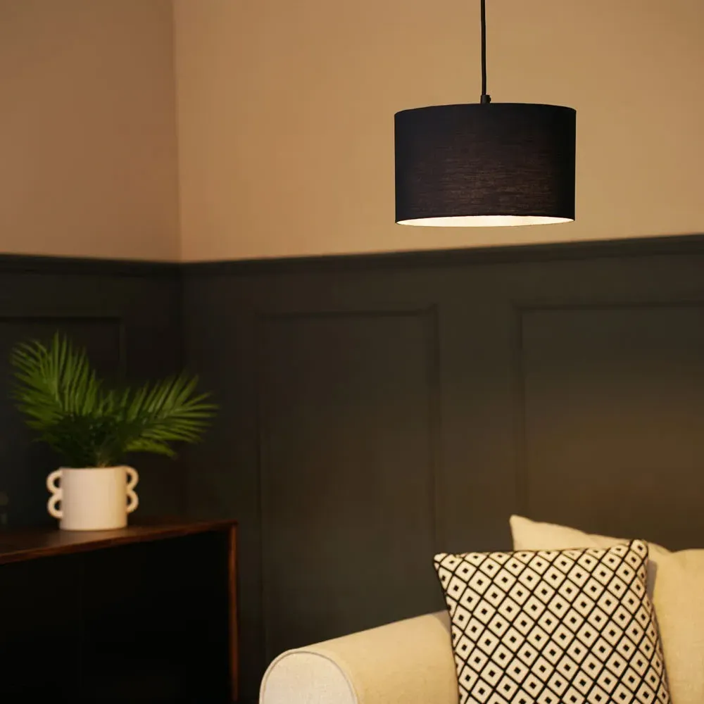 Reni Small Drum Lamp Shade - Charcoal