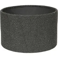 Reni Small Drum Lamp Shade - Charcoal, Boucle