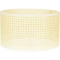 Reni Wicker Drum Ceiling Lamp Shade 35cm - Cream