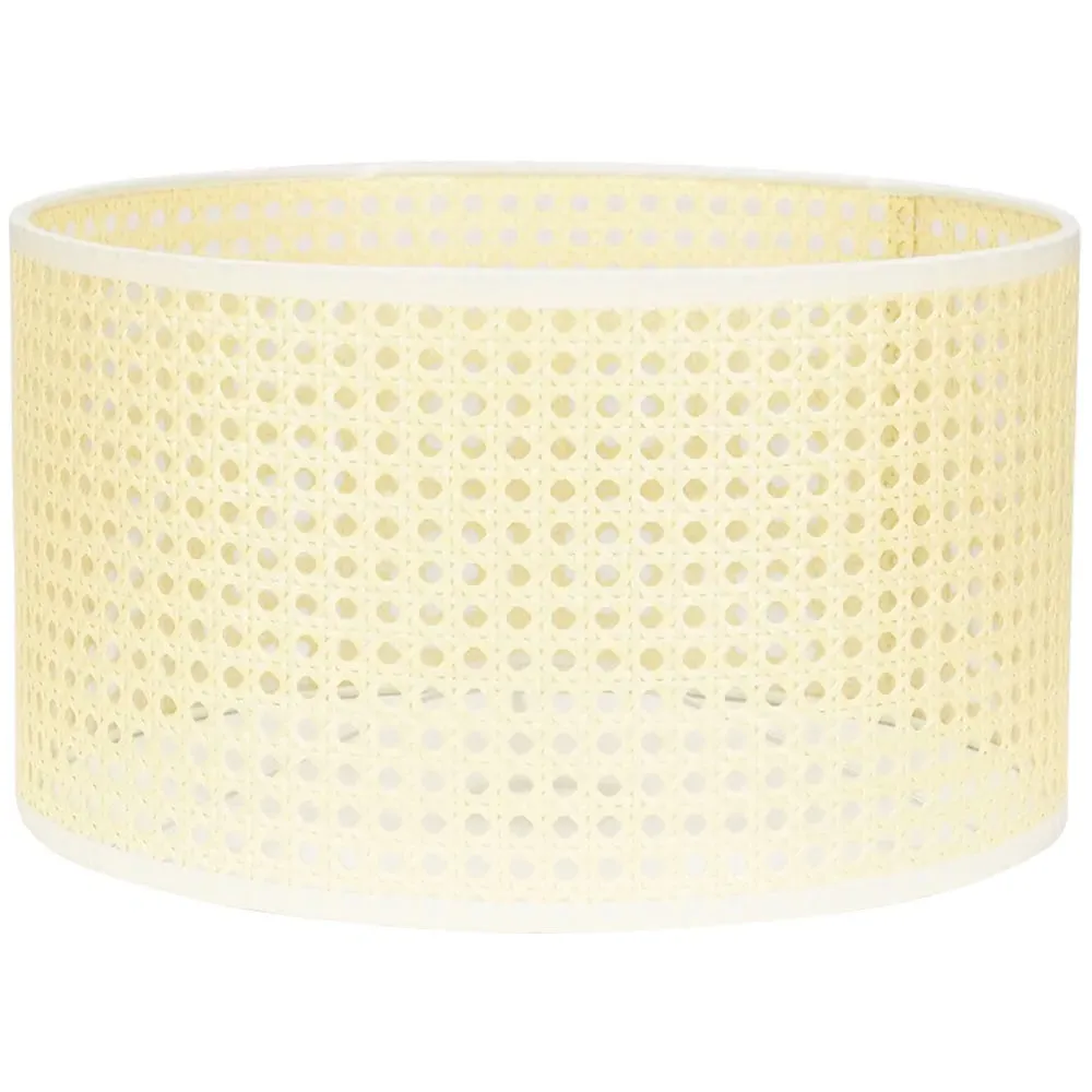 Reni Wicker Drum Ceiling Lamp Shade 35cm - Cream image