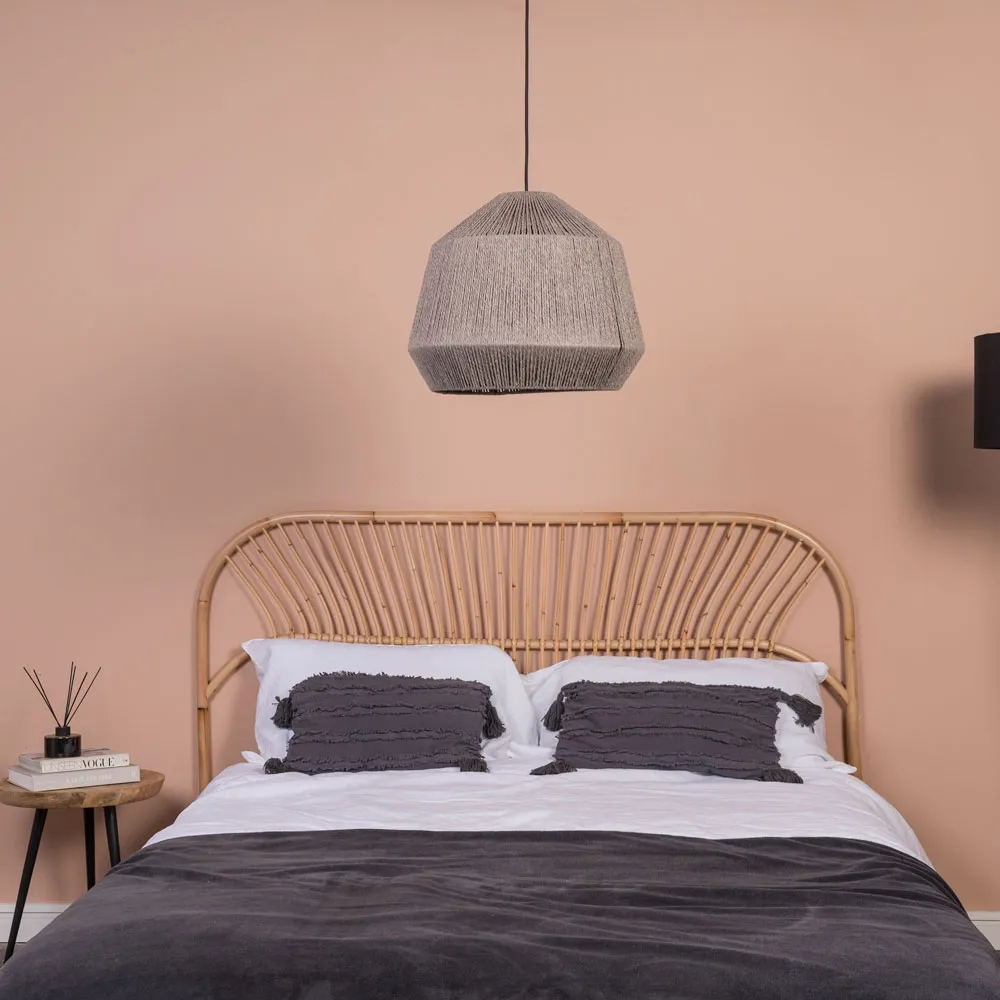 Riad Rope Ceiling Pendant Shade - Grey