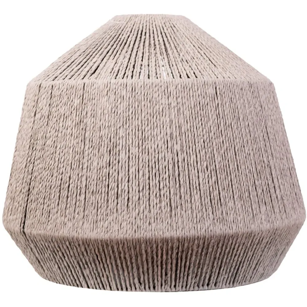 Riad Rope Ceiling Pendant Shade - Grey