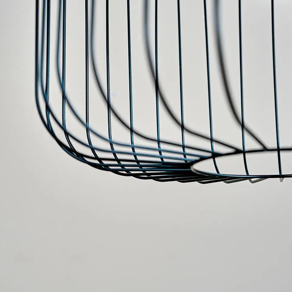 Ridgway Wire Pendant Lamp Shade - Black, Metal