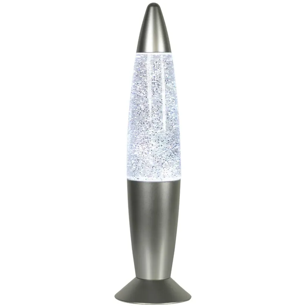 Rizzo RGB Glitter LED Table Lamp - Silver image