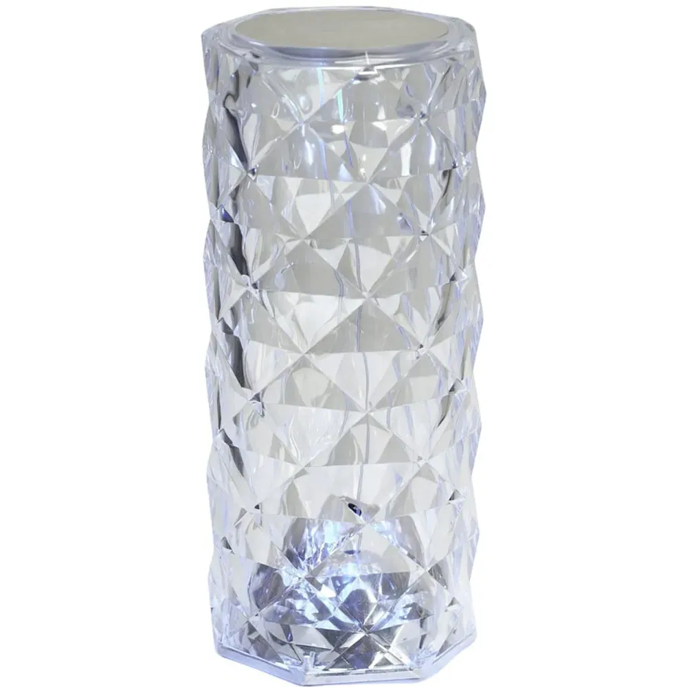 Rose RGB Crystal LED Table Lamp - Pink