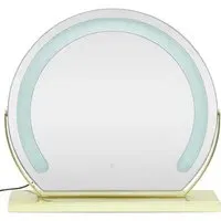 Round LED Vanity Mirror with Touch Control - Gold