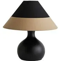 Rupert Cone LED Table Lamp with Bulb - Black